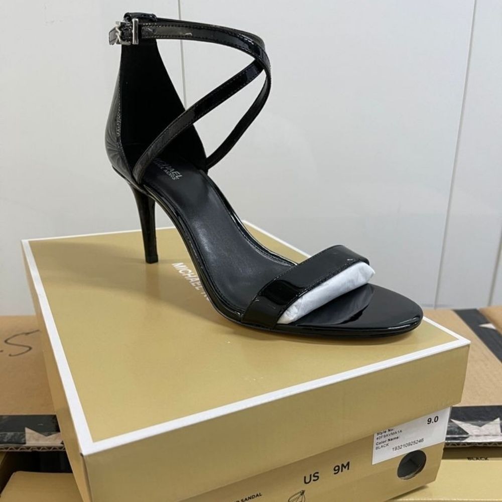 Michael Kors Ava Mid Sandal Black 🔥NEW WITH BOX 🔥 $95 - Picture 2 of 6